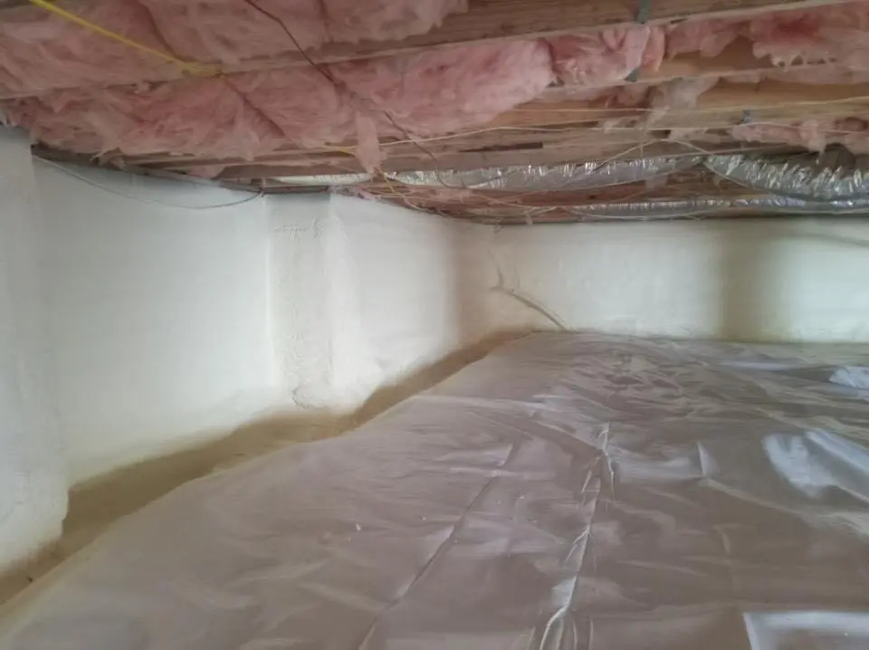 Crawl space encapsulation with closed-cell spray foam for Roof Maintenance in Caribou
